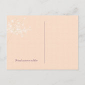 Carte Postale Faire-part Photo de mariage romantique de pissenlit Enregistr (Dos)