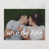 Carte Postale Faire-part Photo de mariage tendance et amusant à sauvegarder (Devant)