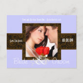 Carte Postale Faire-part Photo de mise en page de date (Devant)