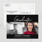 Carte Postale Faire-part Photo de promotion des diplômés actuels et d'autre (Devant / Derrière)