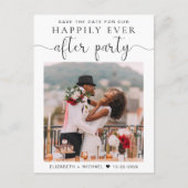 Carte Postale Faire-part Photo de réception de mariage Code QR Enregistrer  (Devant)
