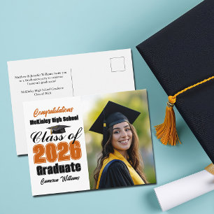 Carte Postale Faire-part Photo de remise des diplômes de la promotion 2026