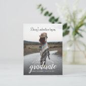 Carte Postale Faire-part Photo de remise des diplômes rustique promotion 20 (Debout devant)