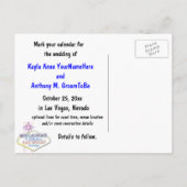 Carte Postale Faire-part Photo de sauvegarde de date de Las Vegas (Dos)