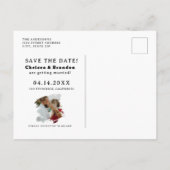 Carte Postale Faire-part Photo Drôle De Chien Nos Humains Se Marient (Dos)