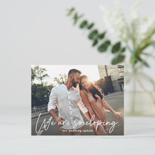 Carte postale Faire-part photo Eloping (Debout devant)