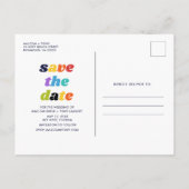 Carte Postale Faire-part Photo gay de boissons alcoolisées drôles, de nourr (Dos)