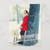 Carte Postale Faire-part Photo J'ai Déplacé la Superposition de Script de P (Devant)