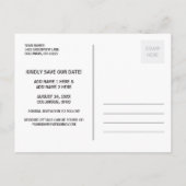 Carte Postale Faire-part Photo Lettrée à la main Enregistrer la date (Dos)