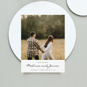 Carte Postale Faire-part Photo manuscrite simple et moderne