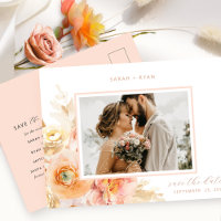 Photo Mariage Rose et Fuschia Enregistrer la Date