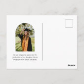 Carte Postale Faire-part photo Modern Script Graduate Arch 2 (Dos)
