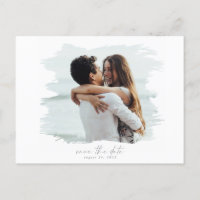 Photo moderne Enregistrer la date PostCard