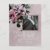 Carte Postale Faire-part Photo moderne rose poussiéreux (Devant)