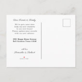 Carte Postale Faire-part Photo Nous Avons Déménagé Venir Visiter Typographi (Dos)