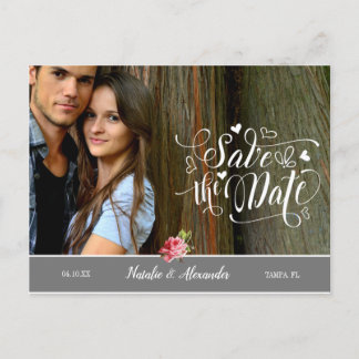 Carte Postale Faire-part Photo personnalisé  | Enregistrer la date