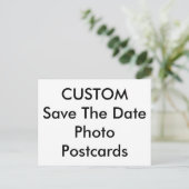 Carte Postale Faire-part Photo Personnalisée Image Texte Enregistrer La Dat (Debout devant)