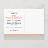 Carte Postale Faire-part Photo Réunion Enregistrez la Date (Dos)