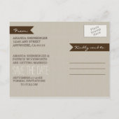 Carte Postale Faire-part Photo Rustic Grange Mariage en bois Enregistrer Le (Dos)