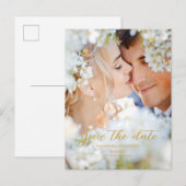 Carte Postale Faire-part Photo Save The Date  (Devant / Derrière)