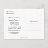 Carte Postale Faire-part Photo Save the Date, Boho Blue Gum Eucalyptus (Dos)