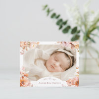 Photo Vintage blanche d'automne photo de naissance