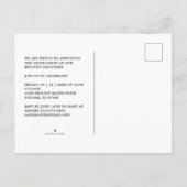 Carte Postale Faire-part Photographie Unisex de Pink Boho Textile Textile T (Dos)