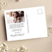 Carte Postale Faire-part Photos Chic Heureusement Jamais Après Fiançailles