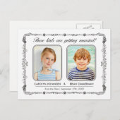 Carte Postale Faire-part Photos de l'ancienne école Enregistrer la date Car (Devant / Derrière)