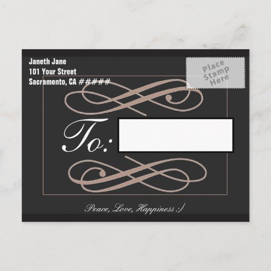 Carte Postale Faire-part Photos personnalisées Enregistrer la date (Dos)