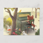 Carte Postale Faire-part Pianiste sylvestre (Devant)
