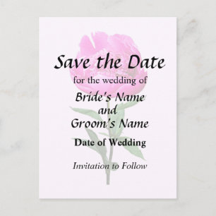 Carte Postale Faire-part Pierre rose foncé