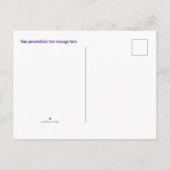 Carte Postale Faire-part Pinceaux de retour Couleurs primaires Personnalisé (Dos)