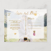 Carte Postale Faire-part PixDezines Aloha Ananas/Masala RougeEnregistrer la (Dos)