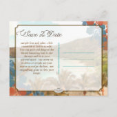 Carte Postale Faire-part PixDezines baie de Hanauma/enregistrer la date (Dos)