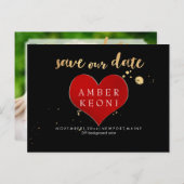 Carte Postale Faire-part PixDezines Big Red Heart/Save Date/do-it-yourself  (Devant / Derrière)
