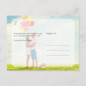 Carte Postale Faire-part PixDezines Blush Faux Platinum Moderne Brush Scrip (Dos)