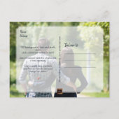 Carte Postale Faire-part PixDezines Botanique Faux Rose Gold Enregistrez la (Dos)