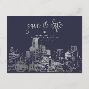Carte Postale Faire-part PixDezines/Enregistrer la date ligne d'horizon de