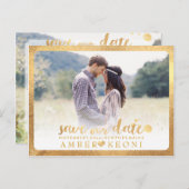 Carte Postale Faire-part PixDezines Enregistrer le script Date/Brosse (Devant / Derrière)