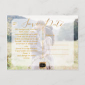 Carte Postale Faire-part PixDezines Enregistrer le script de date/fantaisie (Dos)