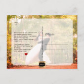 Carte Postale Faire-part PixDezines Mariage Merci/Calligraphie moderne (Dos)