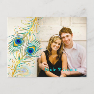 Carte Postale Faire-part PixDezines paon/do-it-yourself événement+couleur a