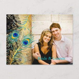 Carte Postale Faire-part PixDezines place paon/do-it-yourself événement+cou