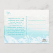 Carte Postale Faire-part PixDezines sauve date plage+vagues (Dos)