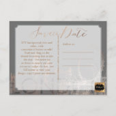 Carte Postale Faire-part PixDezines/Save Date/Pink Gold/London Skyline (Dos)