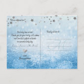 Carte Postale Faire-part PixDezines Star est né, Snow Bokeh (Dos)