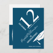 Carte Postale Faire-part Plafond Moderne Économisez La Date (Devant / Derrière)