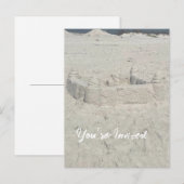 Carte Postale Faire-part Plage d'amour (Devant / Derrière)