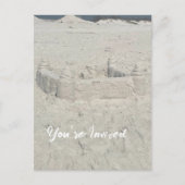 Carte Postale Faire-part Plage d'amour (Devant)